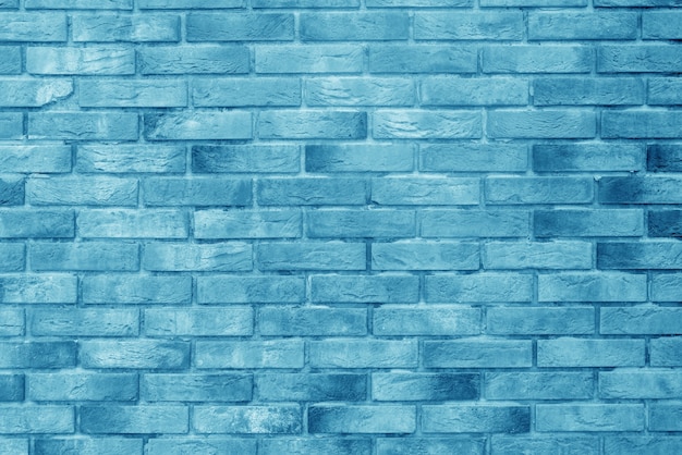 Blue brick building wall. Interior of a modern loft. Background for design