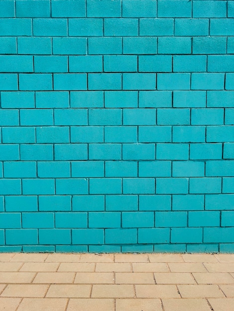 Blue Brick wall background