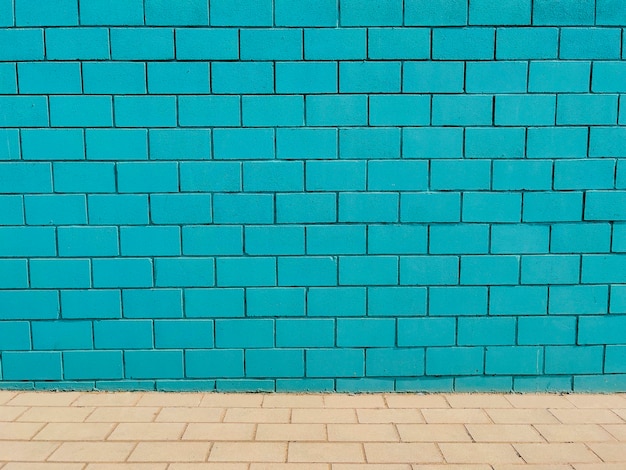 Blue Brick wall background