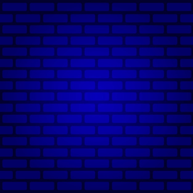 Blue brick wall texture background illustration