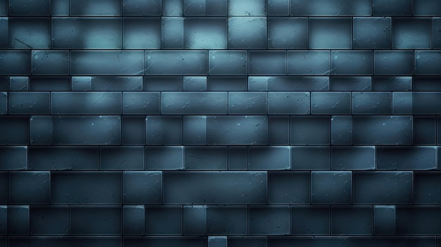 Blue brick wall with a dark blue brick wall.