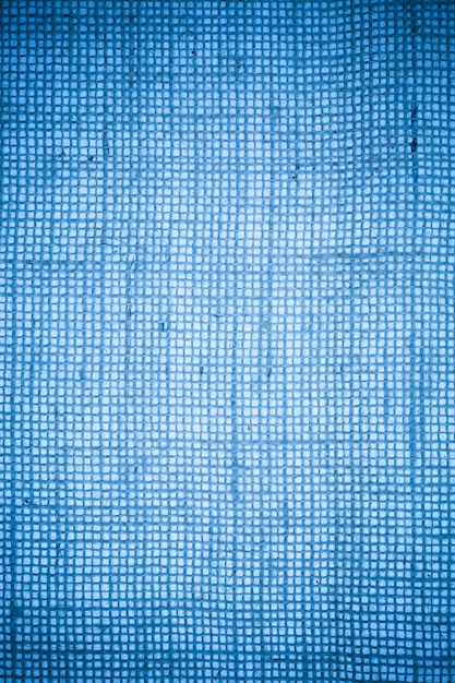 Blue burlap fabric texture background