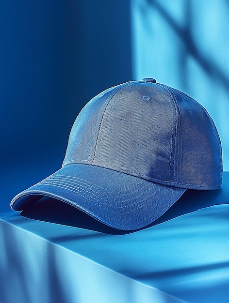 a blue cap with a white label that says quot the name quot