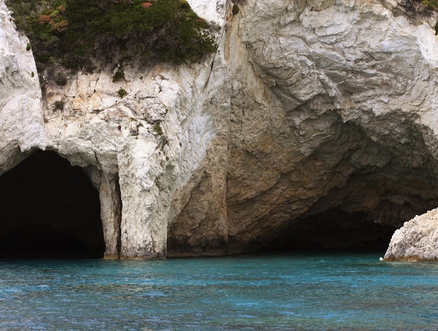 Blue caves on Zakynthos island