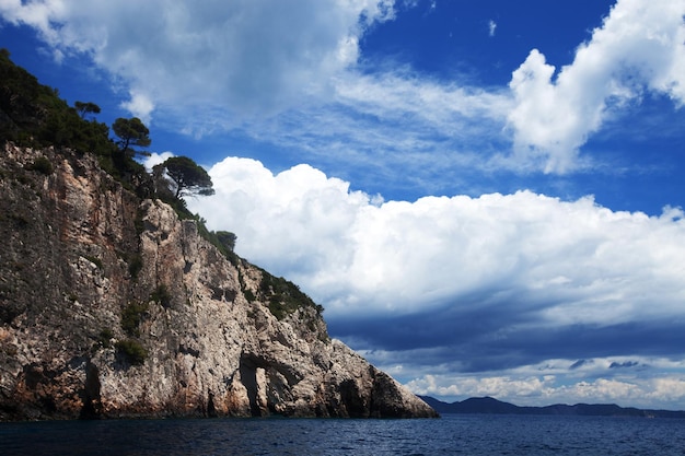 Blue caves on Zakynthos island