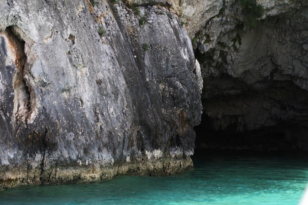 Blue caves on Zakynthos island