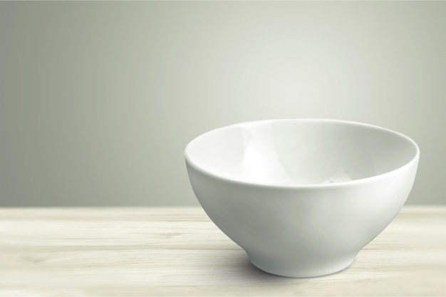 Blue ceramic bowl, Empty bowl or cup  with clipping path, Side view