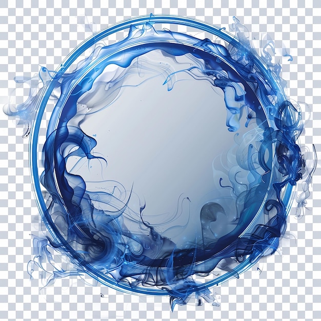 Photo a blue circle with the word splashes on it