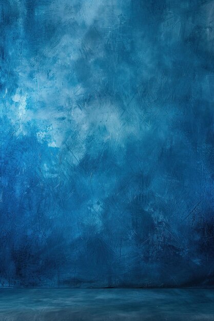 Blue cloth backdrop for photography water color painted blur background