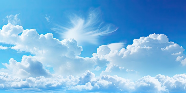 Blue Clouds Wallpaper Beautiful Sky Blue Clouds in a Dreamy Cloudy View Perfect Nature Scenery