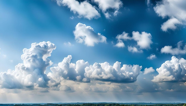 Blue cloudy daylight background for weather design