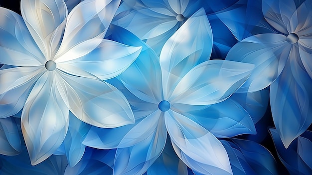 Blue Color Abstract Pattern Illustration Background