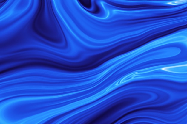 Photo blue color fluid wave