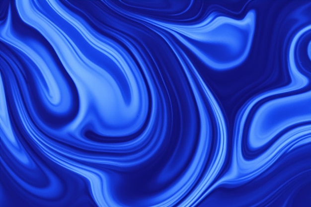 Photo blue color fluid wave