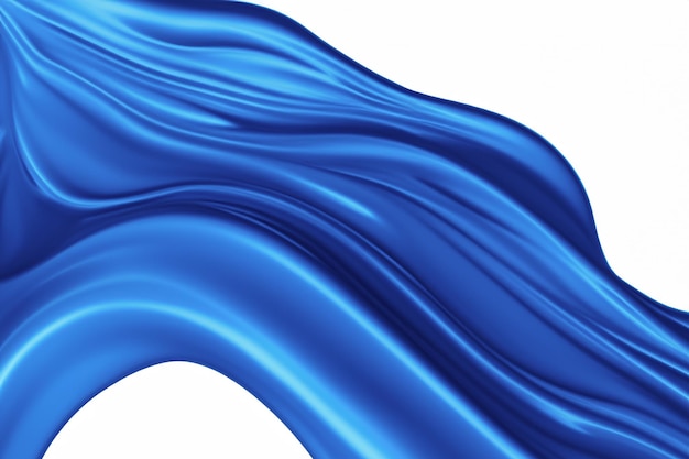 Blue Color Fluid Wave