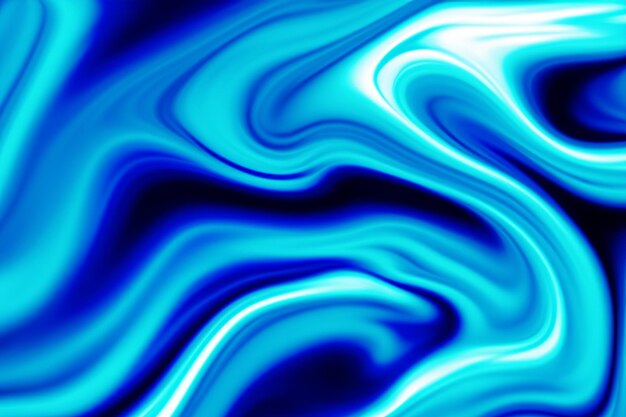 Blue Color Fluid Wave