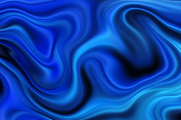 Photo blue color fluid wave