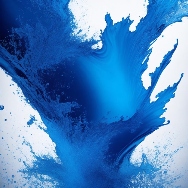 blue color splash