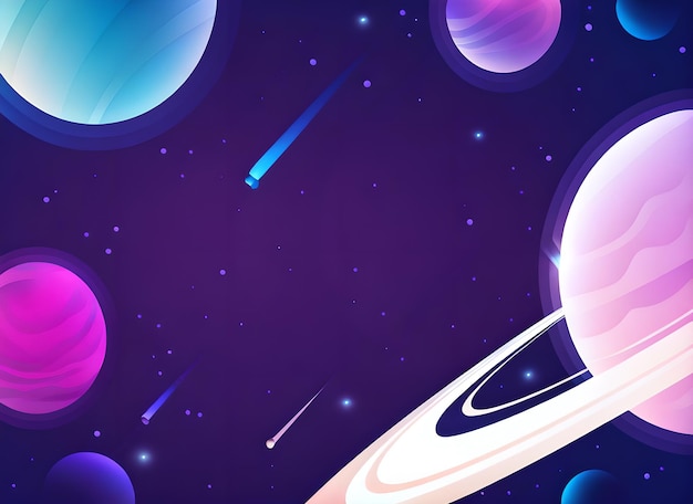 blue color universe abstract with 3d background wallpaper