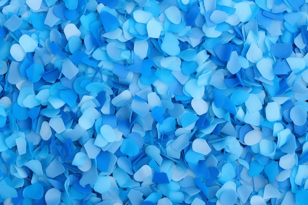 Blue confetti celebration bliss