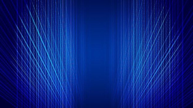 Blue crisscross brushed lines texture creative poster background