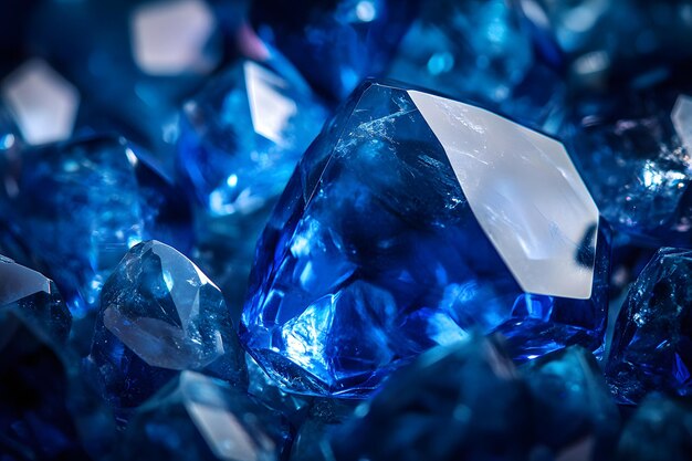 Photo blue crystal collection