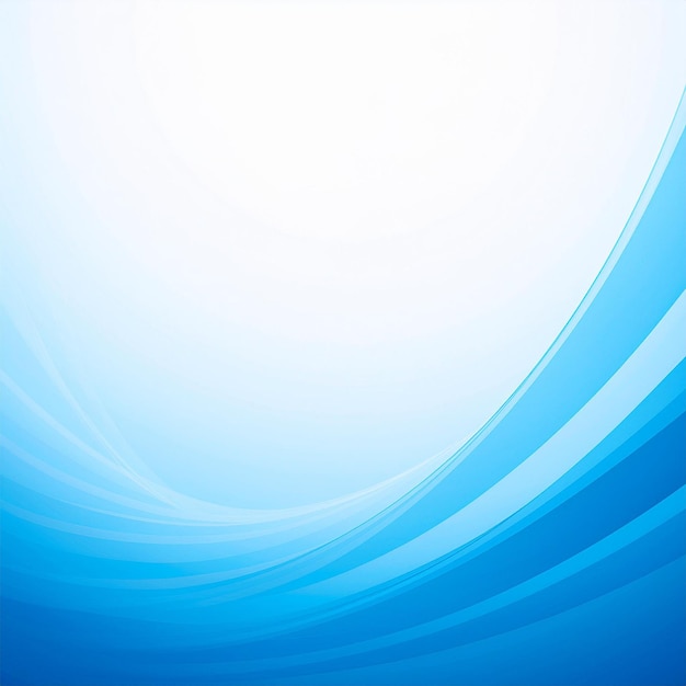 Blue Curved Frame Background Template