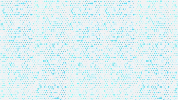 Blue cyan small dots abstract geometric background