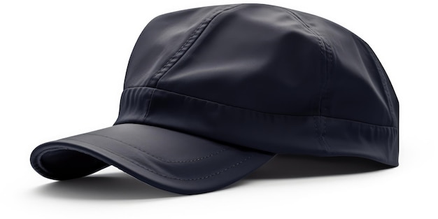 blue or dark navy cap isolated on white