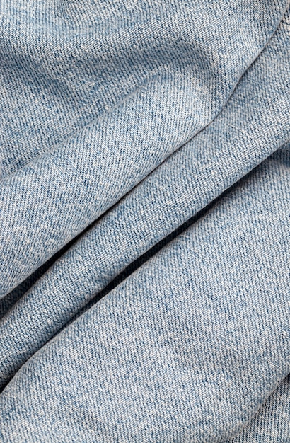 Blue denim fabric material details