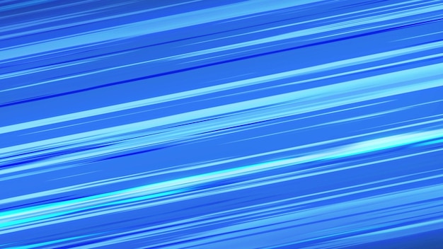 Blue diagonal anime speed lines Anime motion background 3d illustration