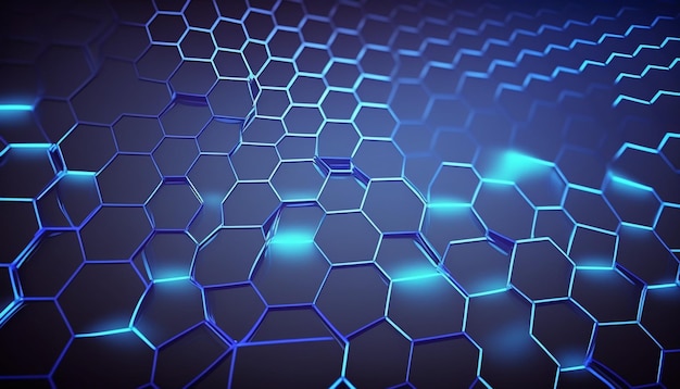 blue Dynamic hex backgrounds for networking