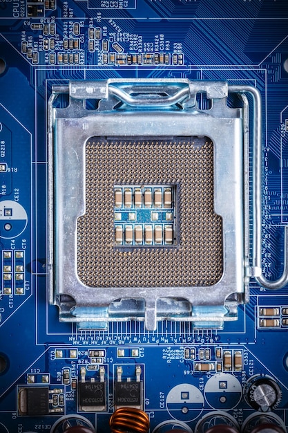 Blue electronic circuit board