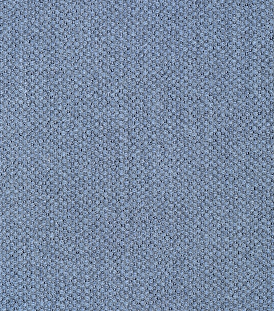 Blue fabric background and texture with copy space view from above