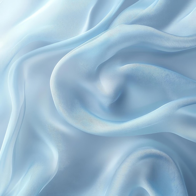 Photo a blue fabric with a wave pattern