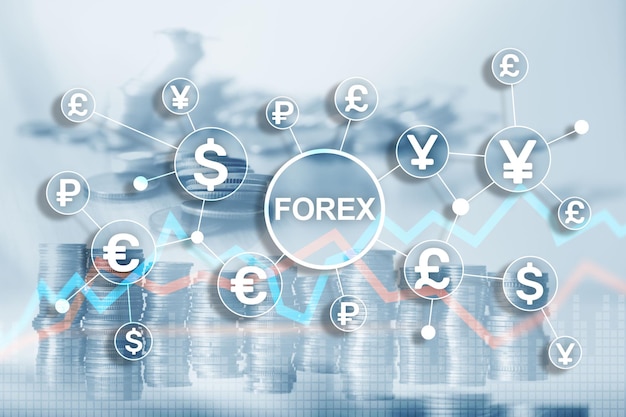 Blue Financial Forex Background Trading trading stocks bonds