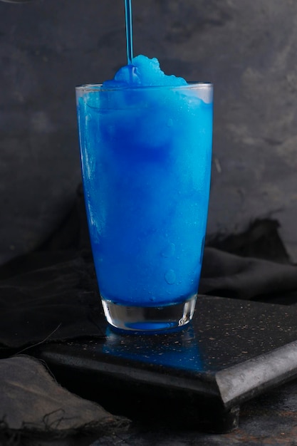 Blue Fizzy drink