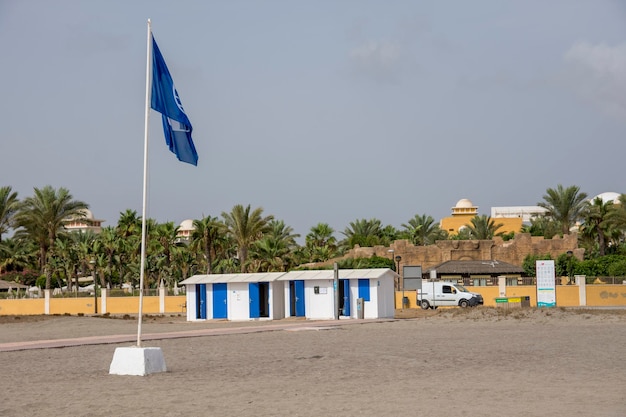 The Blue Flag is an international award for beaches and marinas.