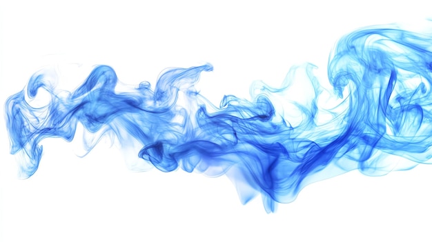 Photo blue flame realistic