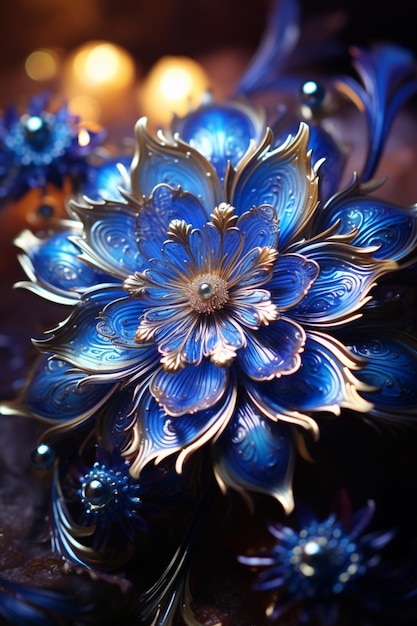 Blue flower