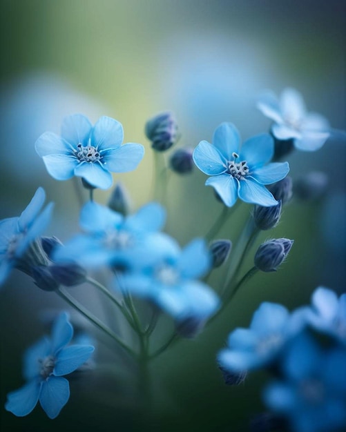 Blue flowers wallpapers for iphone and android.