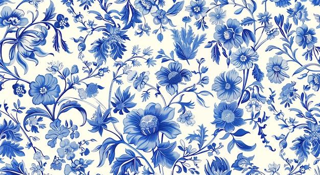 blue flowers on a white background