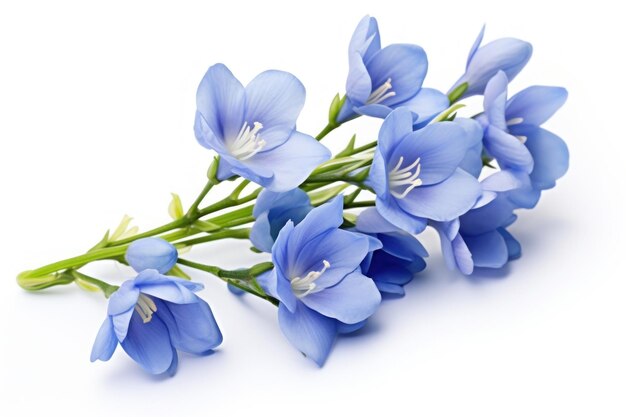 Photo blue freesia flower blossom petal