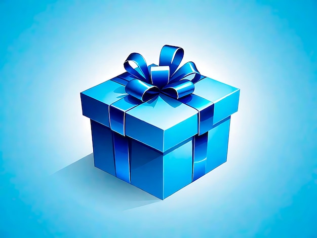 Blue gift box