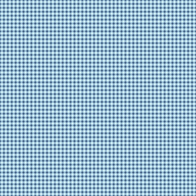 A blue gingham fabric with a white background.