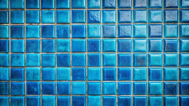 Photo blue glass tiles with a blue background