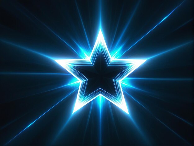 Blue Glow Star Light glowing effect