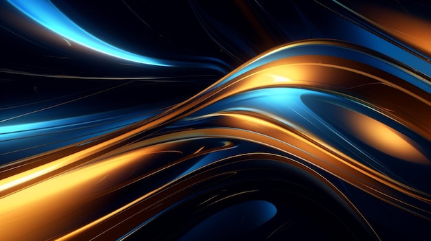 blue gold abstract background