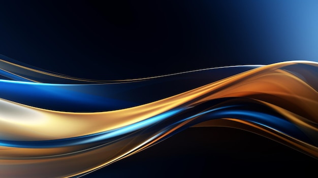 blue gold abstract background