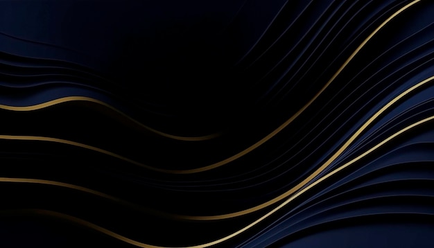 A blue and gold background with a black background and a yellow line.